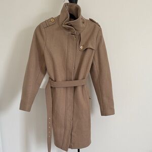 Michael Michael Kors Beige Belted Trench Coat